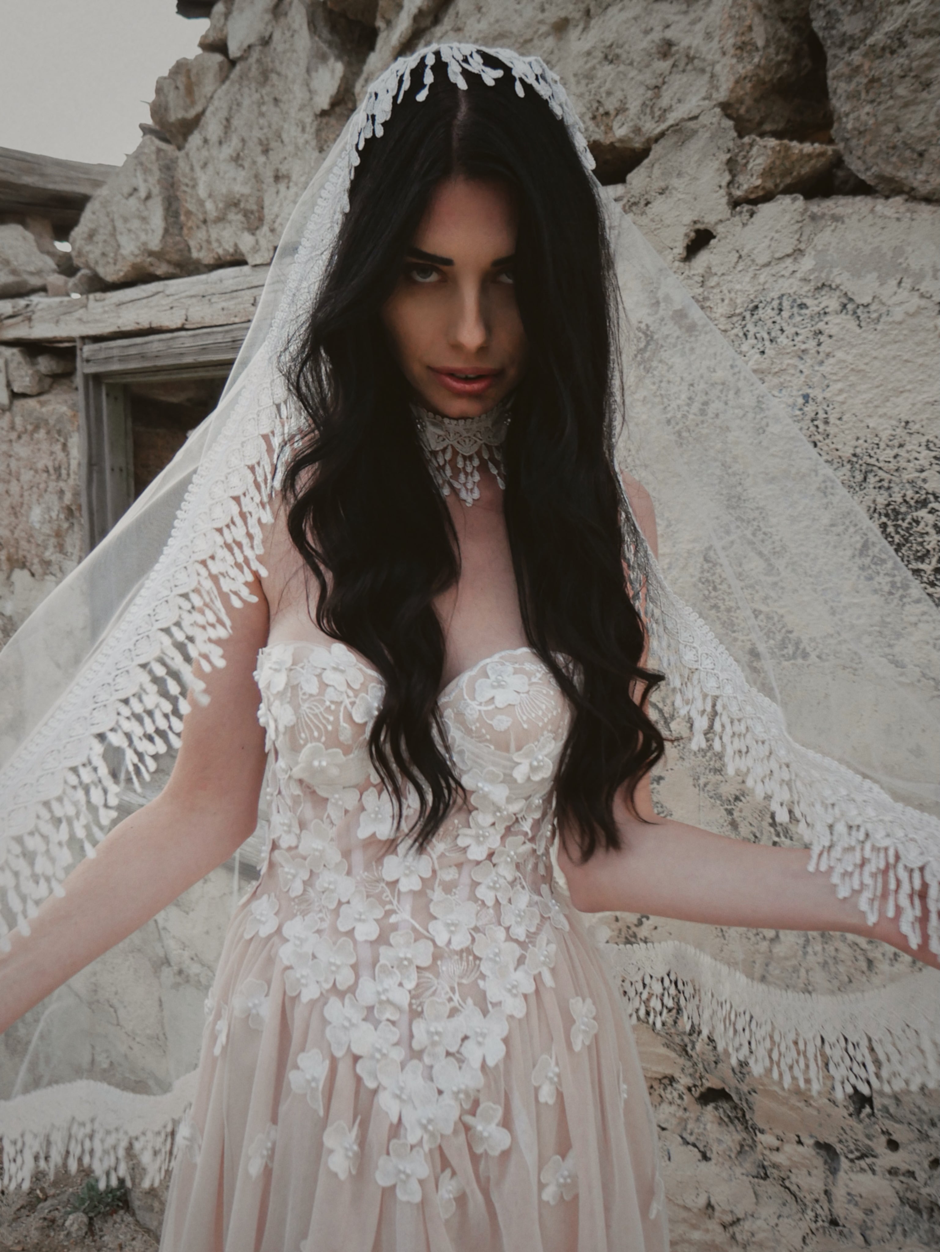 Gypsy Boho Crochet Fringe Bridal Choker