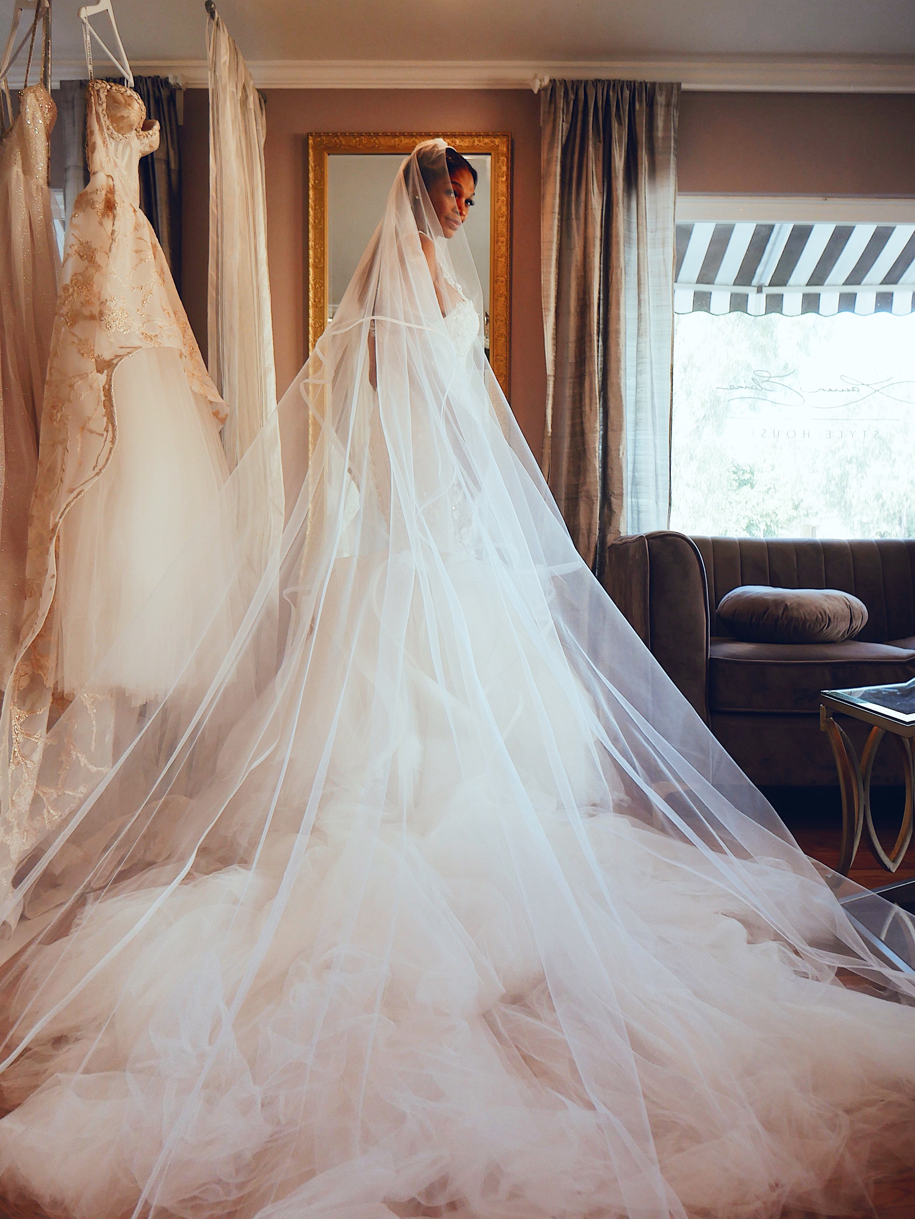 Iris Horsehair Wedding Veil