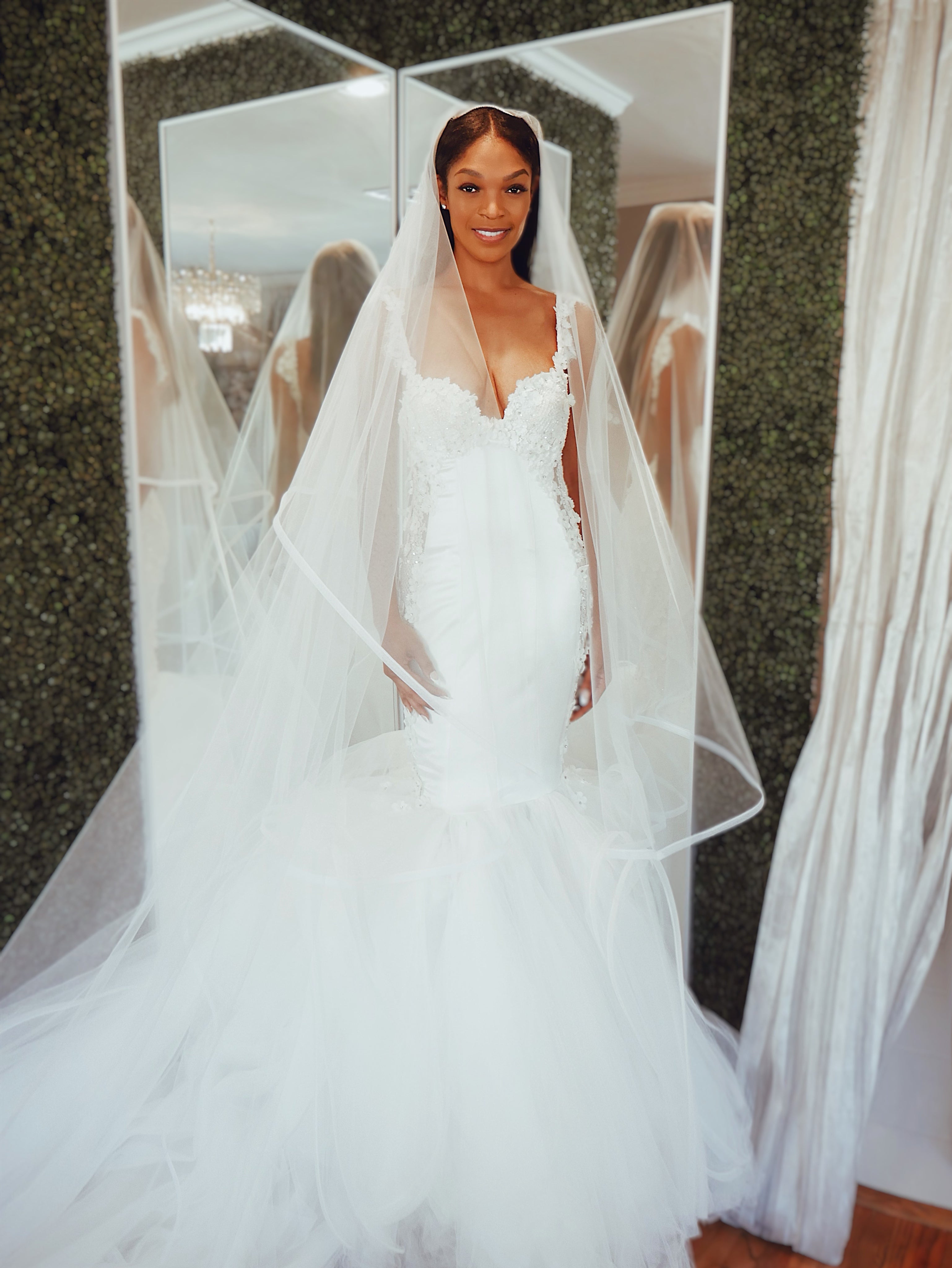 Iris Horsehair Wedding Veil