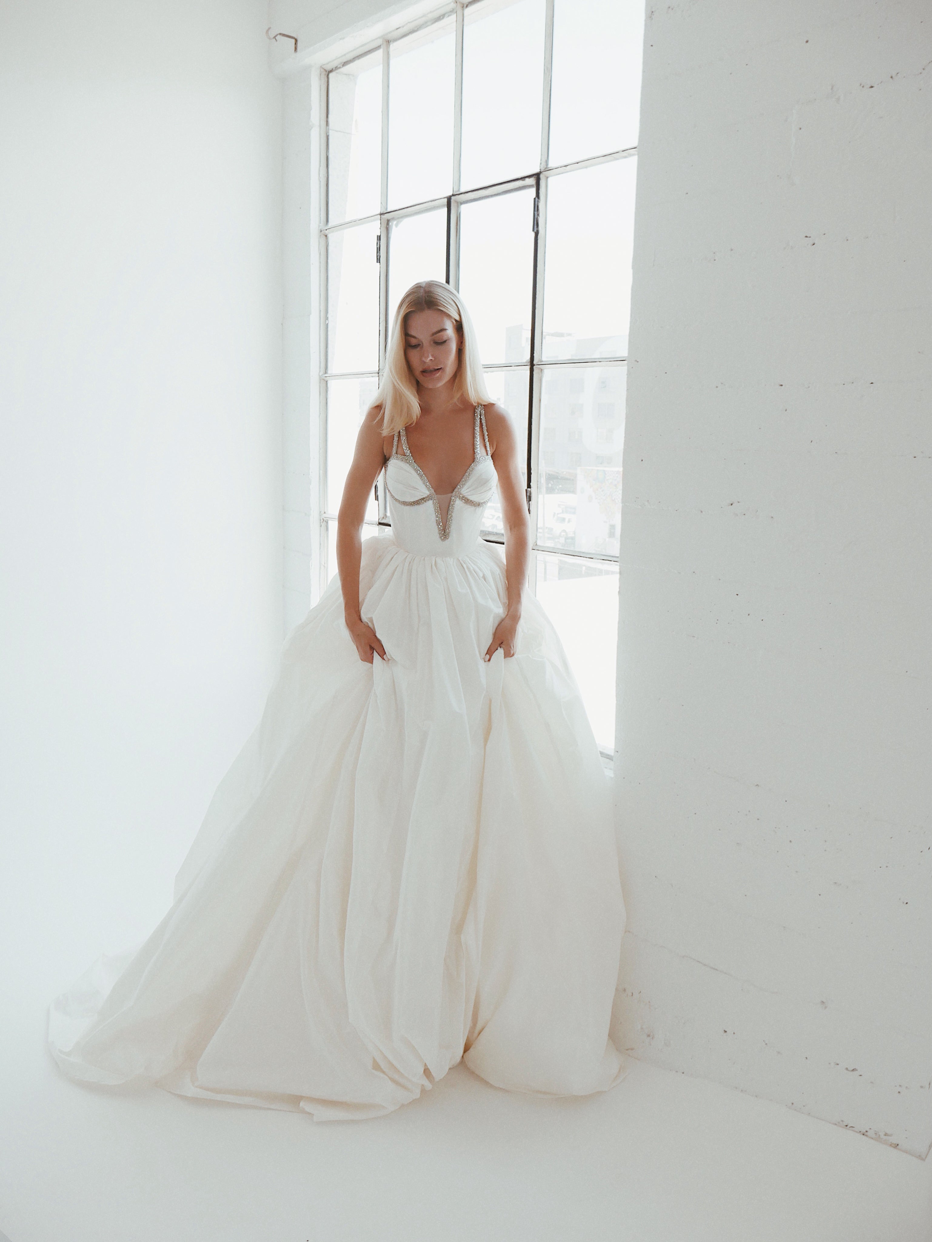 Princess ball gown wedding dresses by Lauren Elaine Bridal in Los Angeles, California