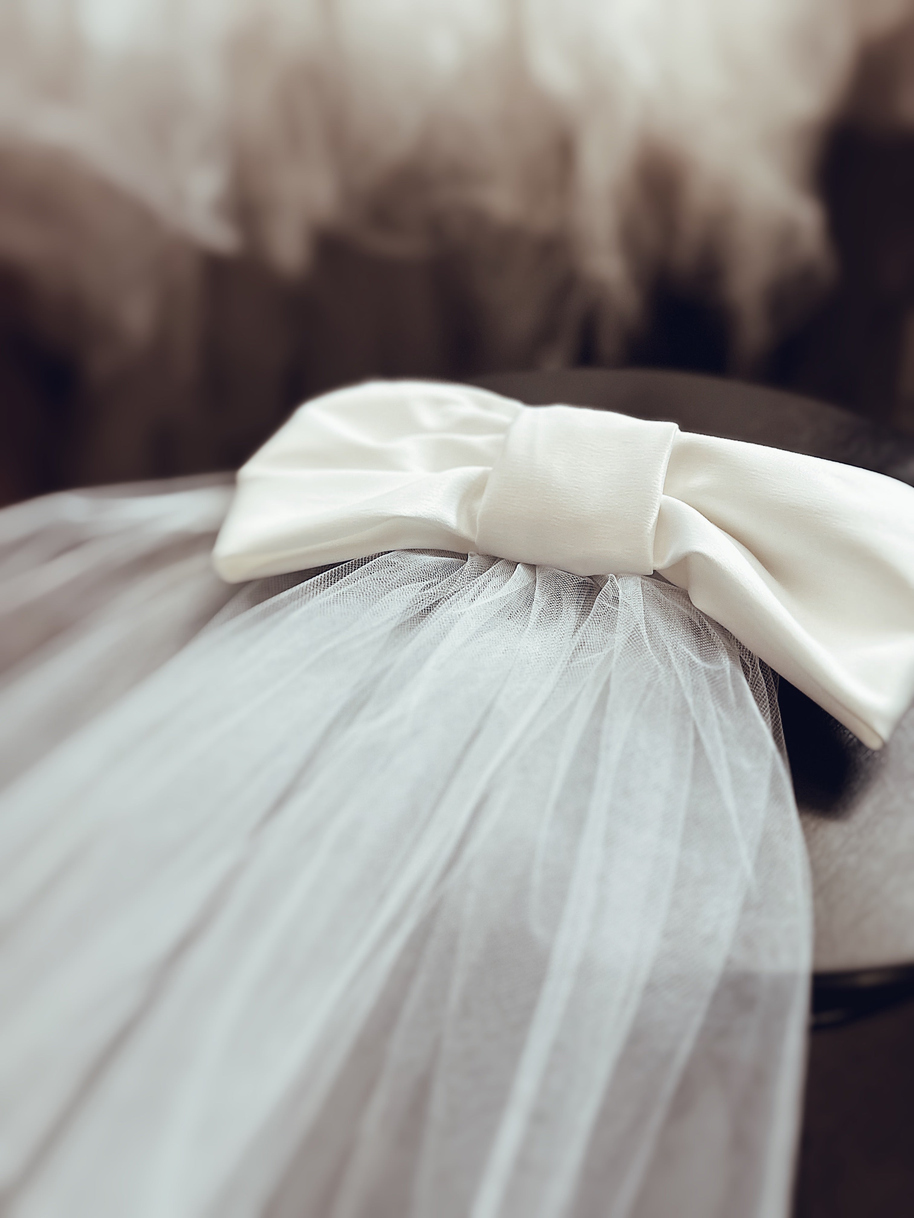Satin Bow Veil