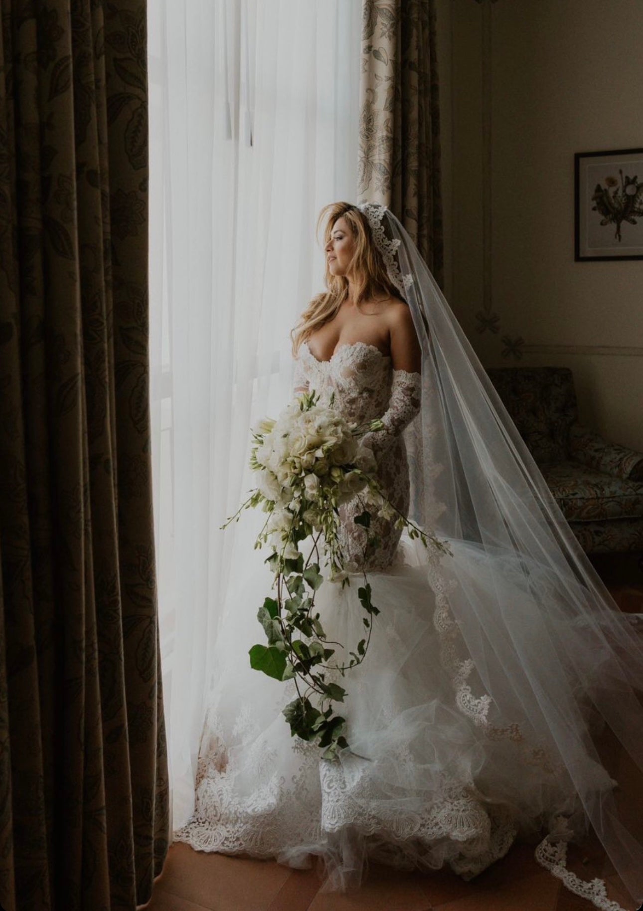 Bride Sasha visits the Lauren Elaine Los Angeles Bridal Salon for her wedding dress fitting.