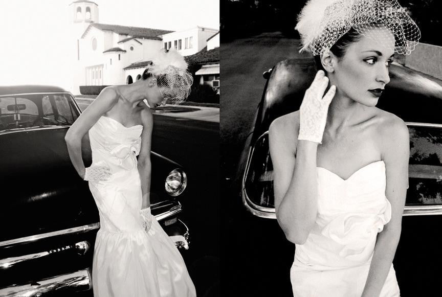 Mermaid Gown, Vintage, Bow, Sweetheart