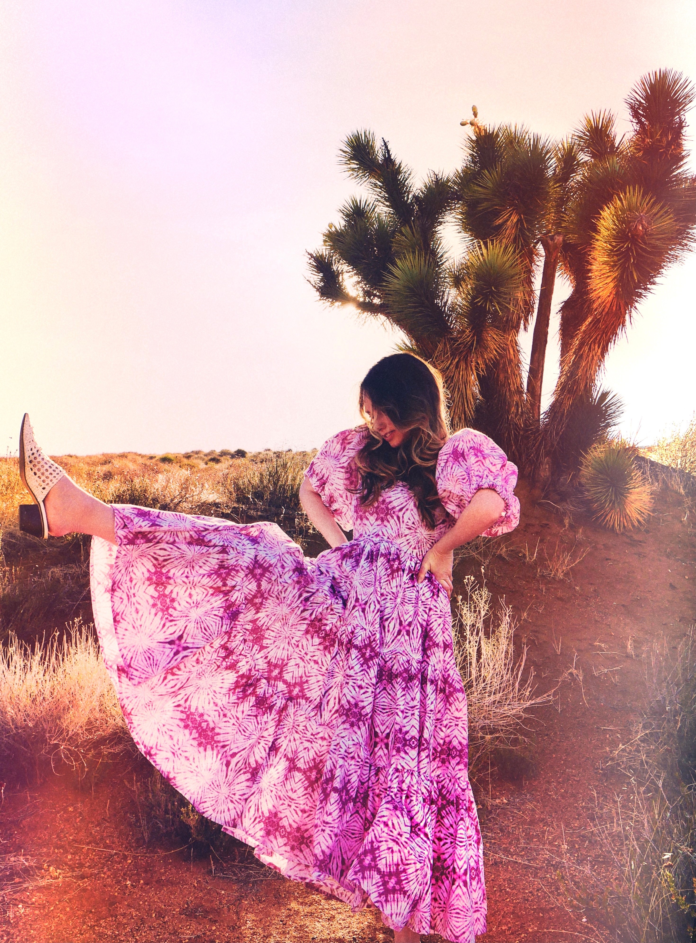 DAZED BUT NOT CONFUSED Ruffle Puff Dress