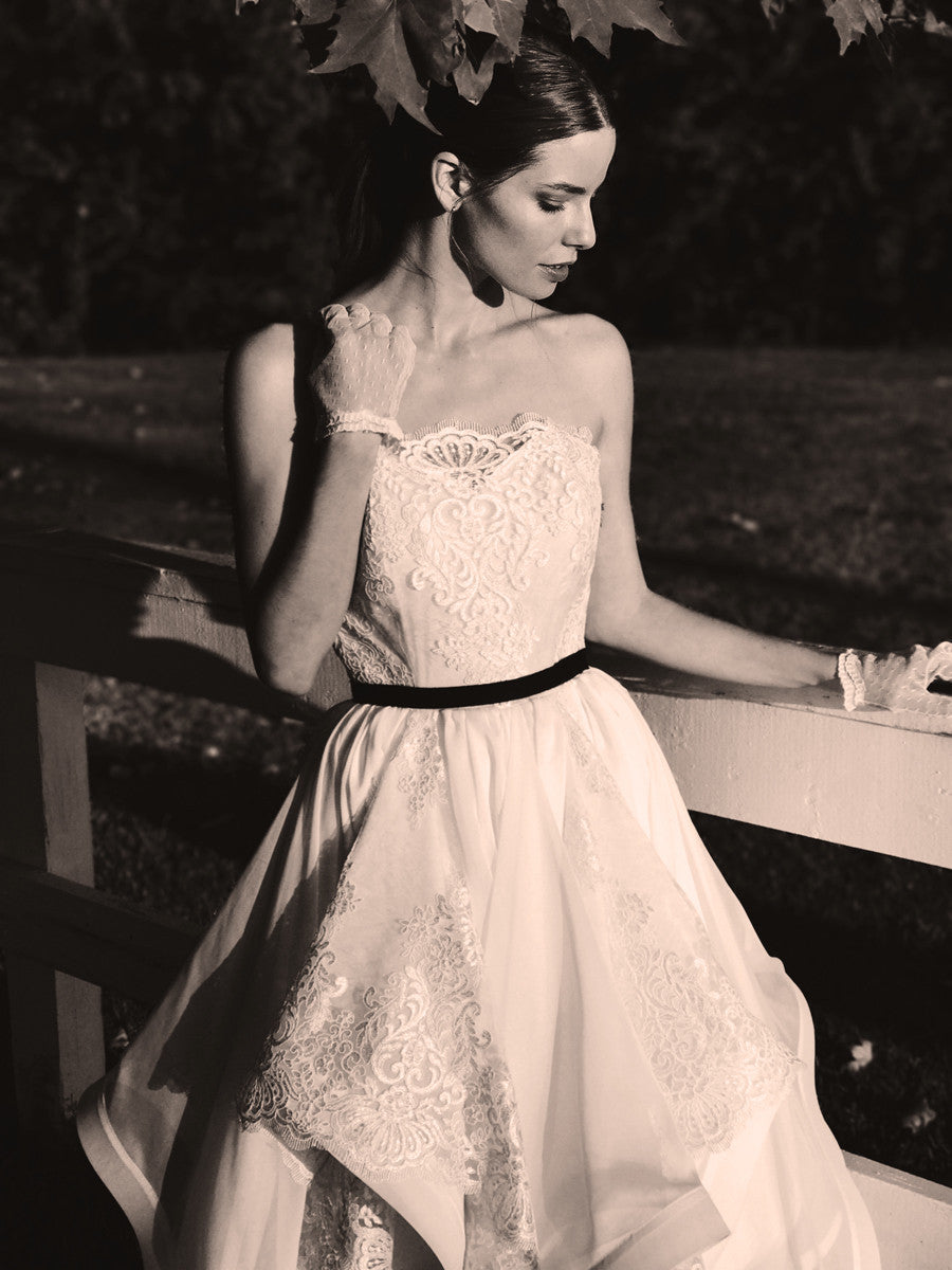 "Haven" wedding gown by Lauren Elaine Bridal for Bridal Fashion Week Spring/Summer 2017