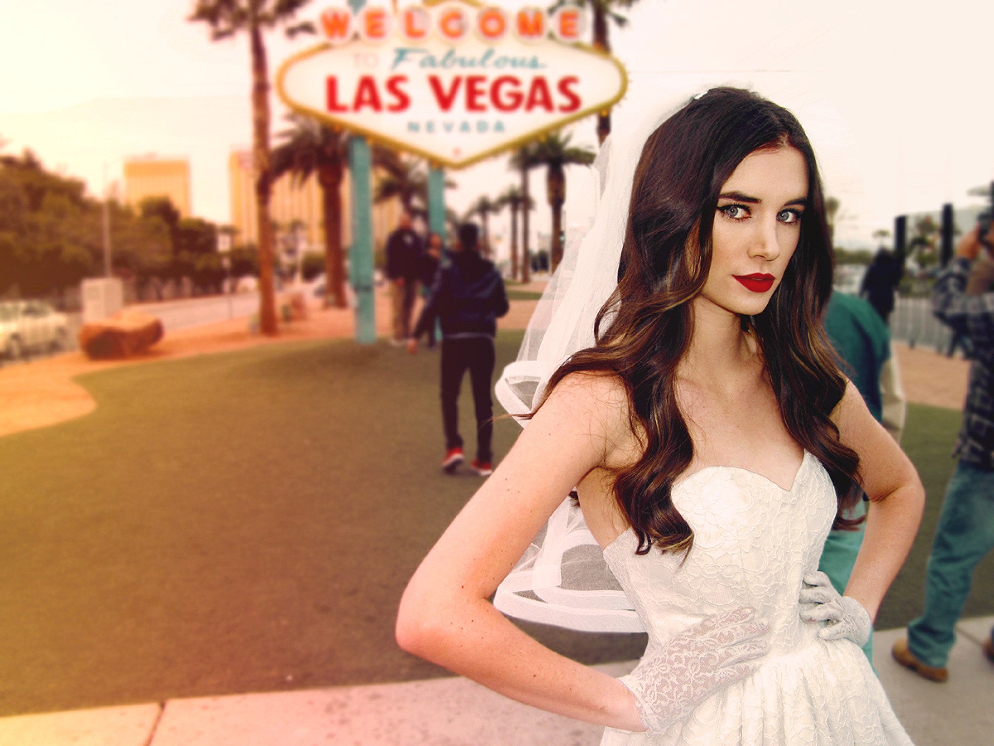 Affordable retro wedding dresses made in the USA. Lauren Elaine Bridal.