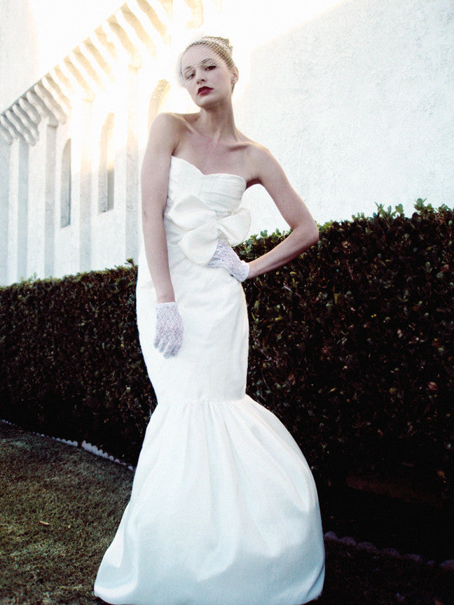 Mermaid Gown, Vintage, Bow, Sweetheart