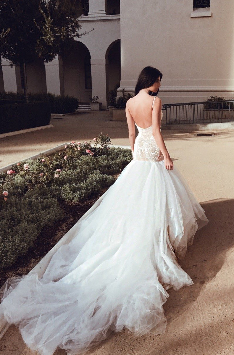 SAMPLE SALE: Rosabelle with 8ft Detachable Train