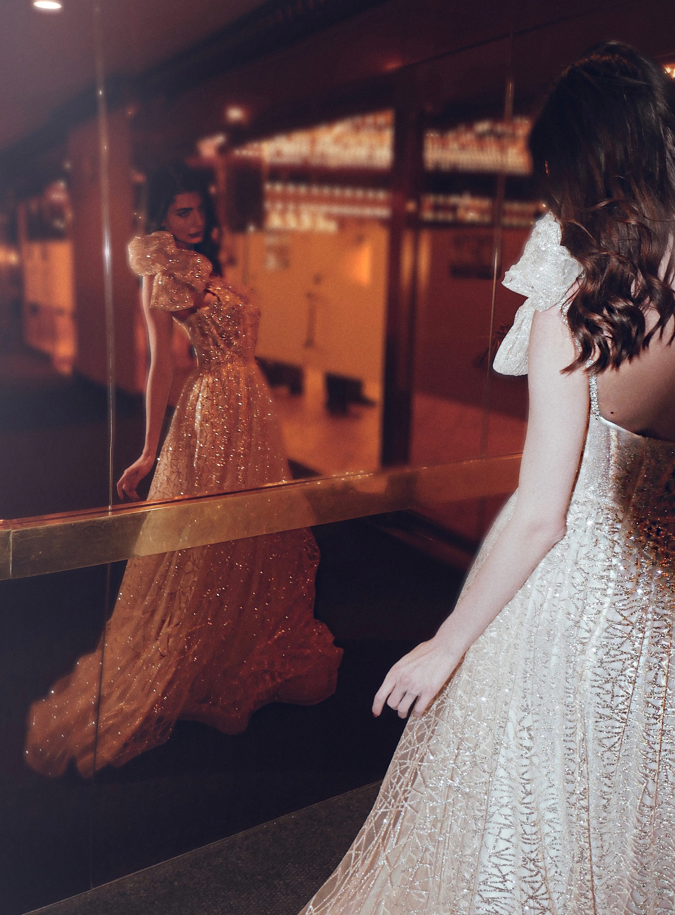 detachable bow wedding dresses by Lauren elaine bridal