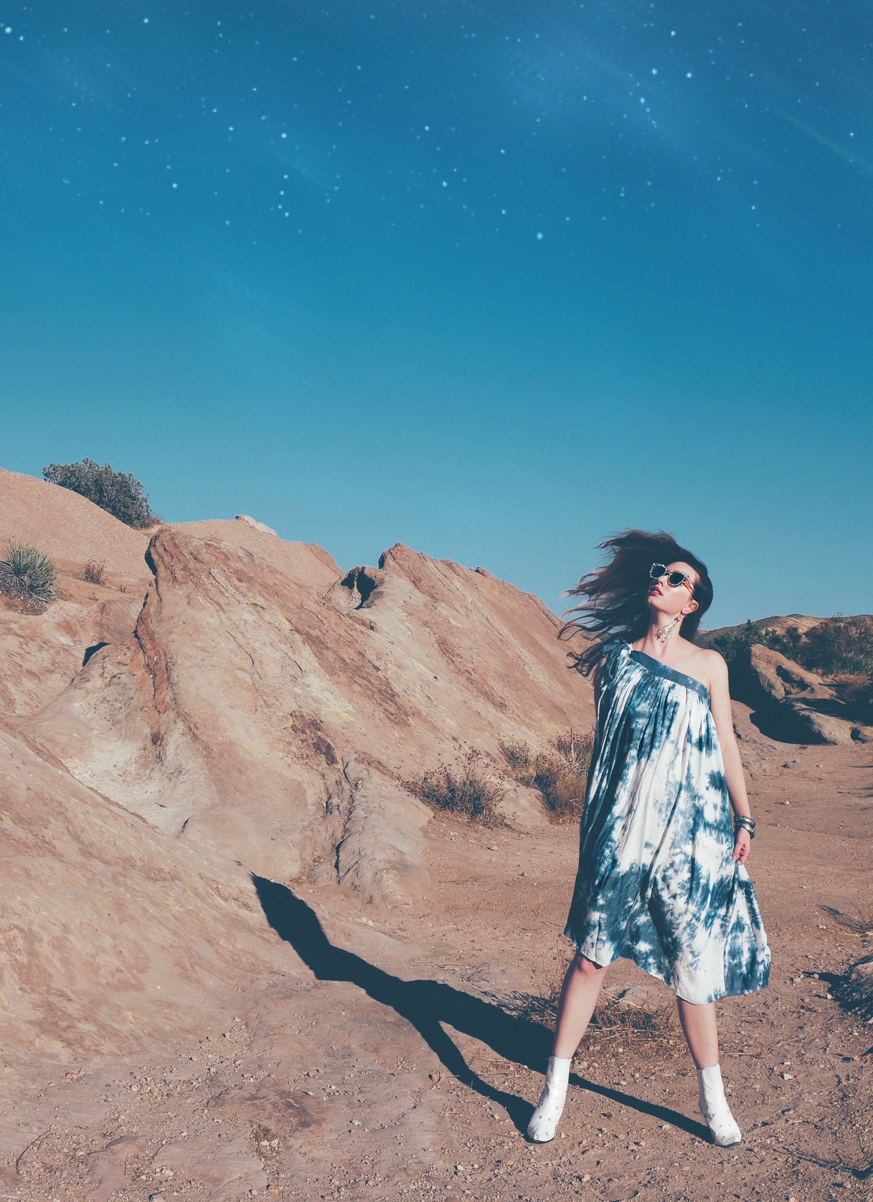 BLUE SKIES AHEAD TOGA MIDI