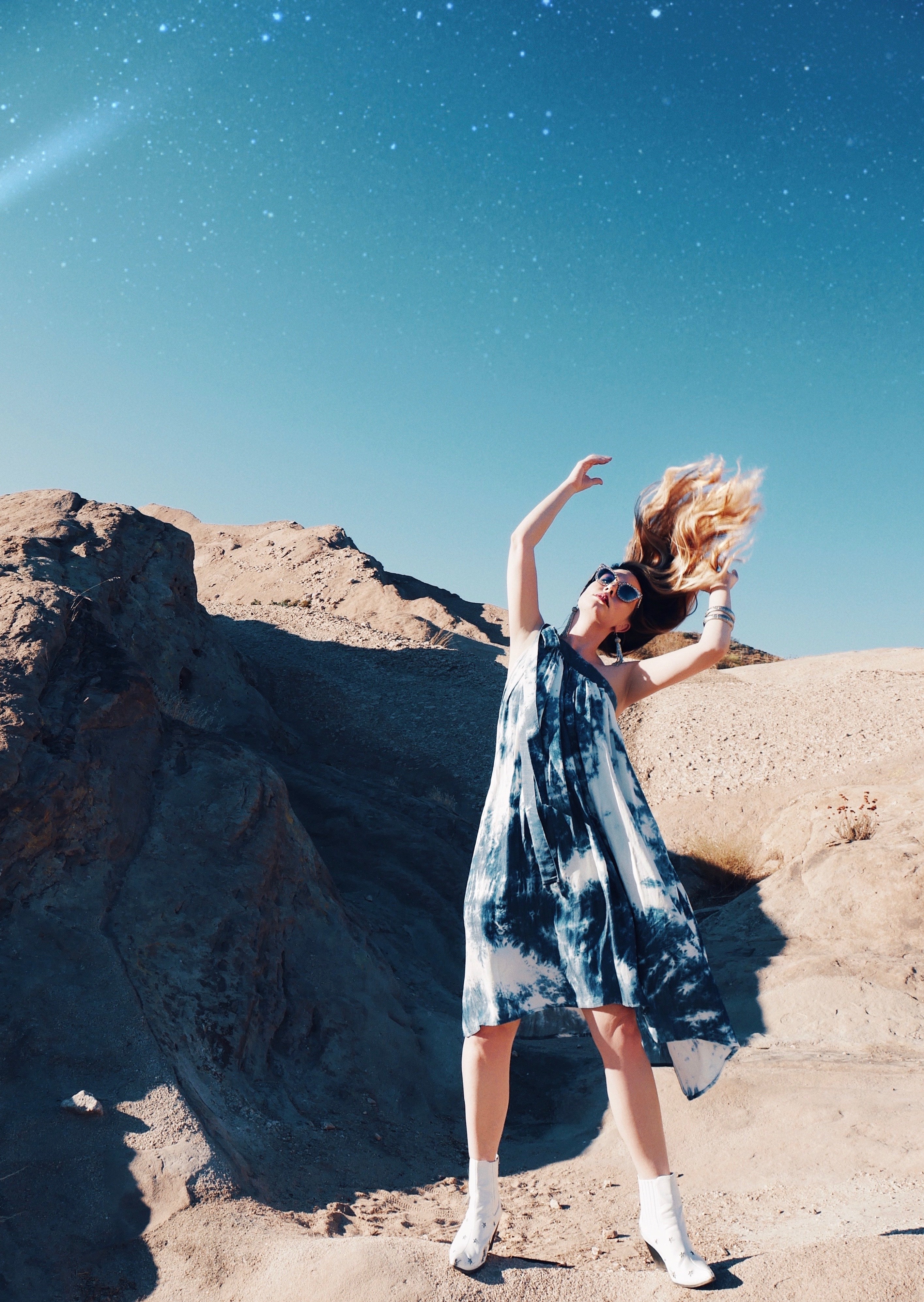 BLUE SKIES AHEAD TOGA MIDI