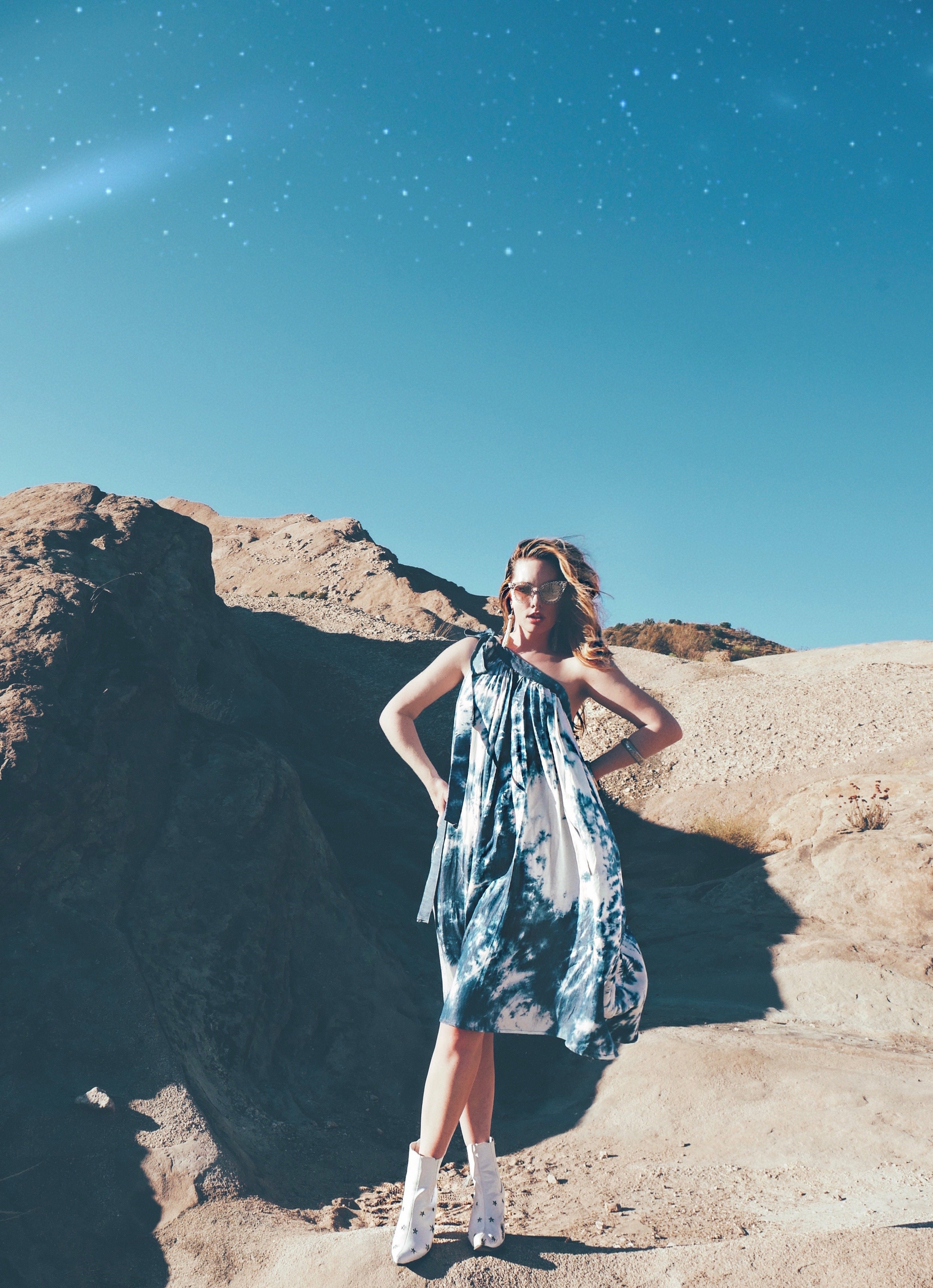BLUE SKIES AHEAD TOGA MIDI