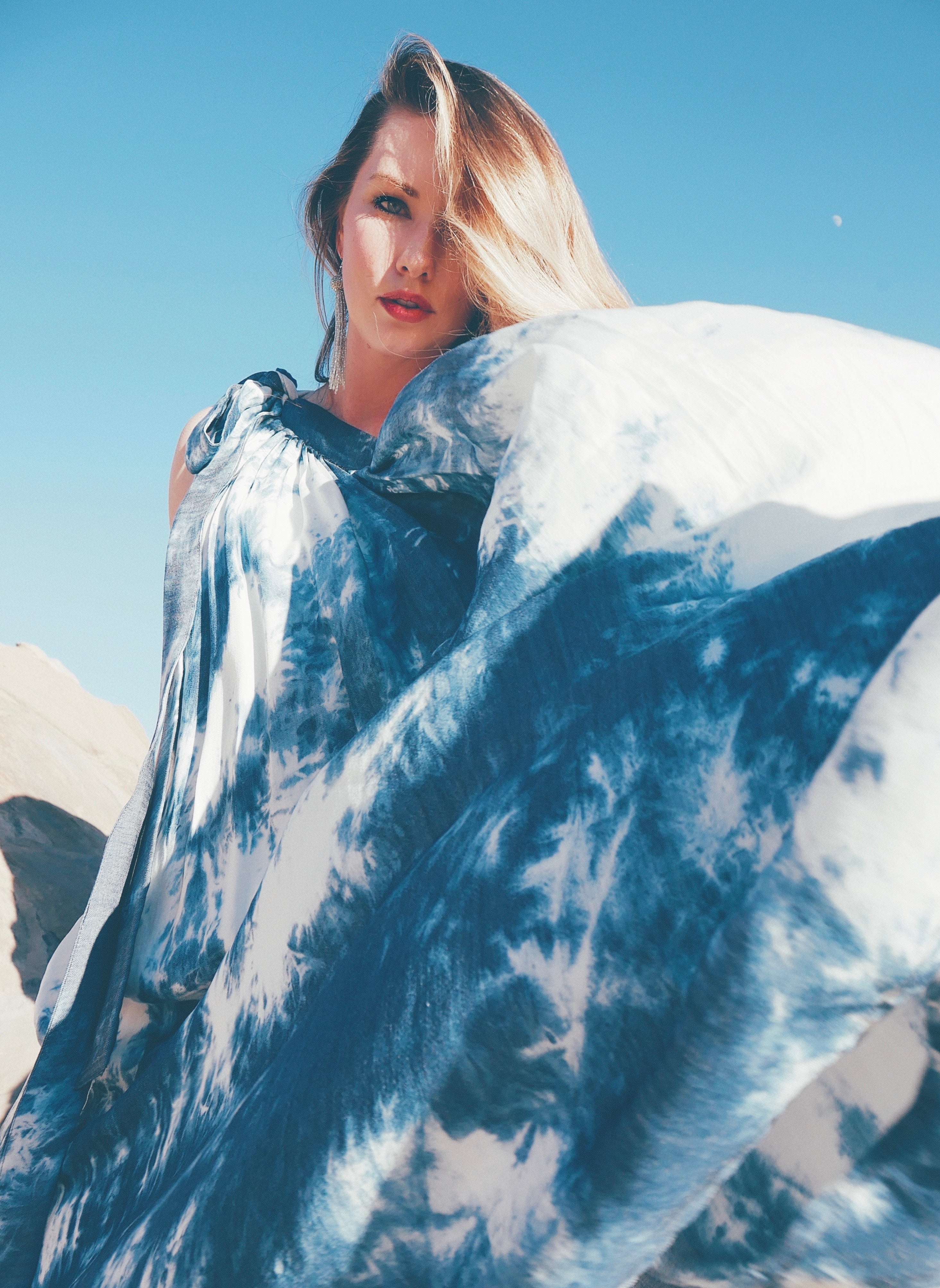 BLUE SKIES AHEAD TOGA MIDI