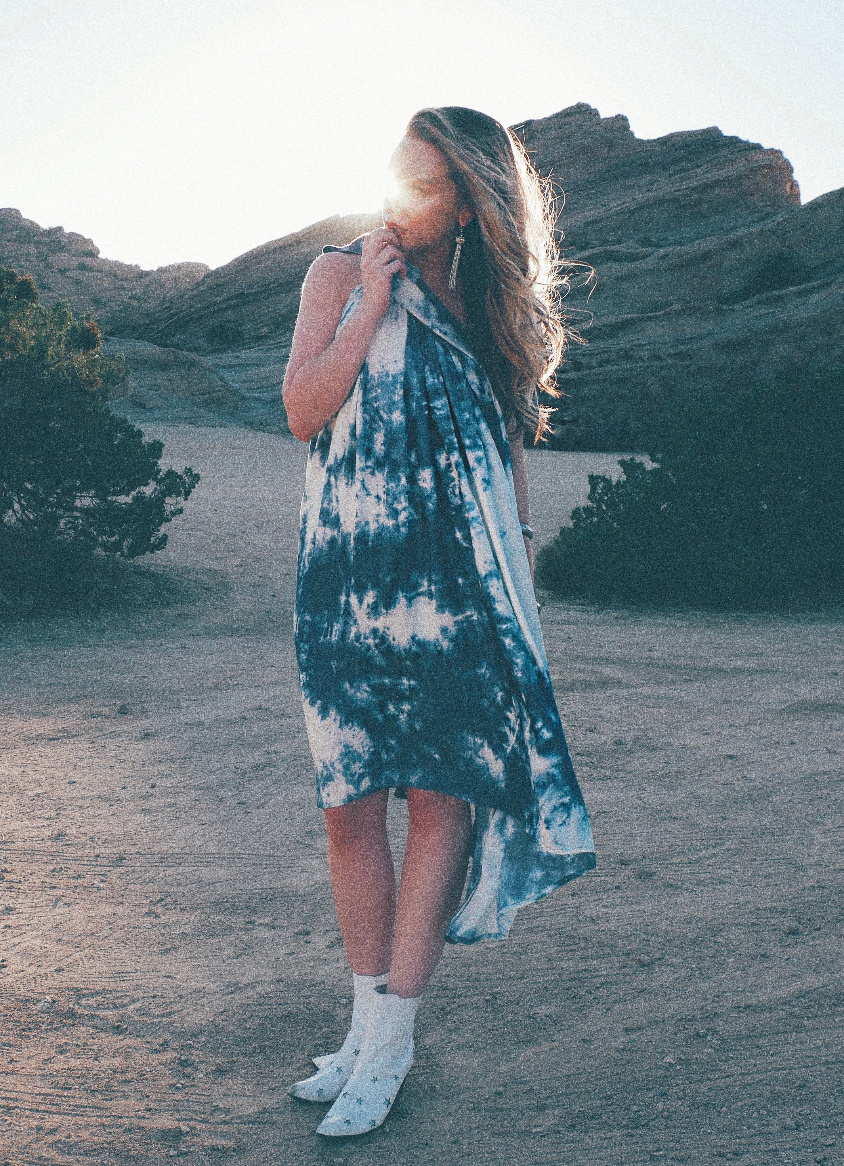 BLUE SKIES AHEAD TOGA MIDI