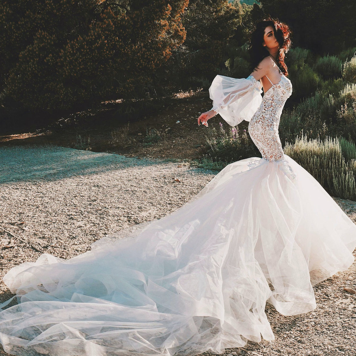 Shop Mermaid Wedding Dresses at LAUREN ELAINE Bridal Brand Los Angeles California