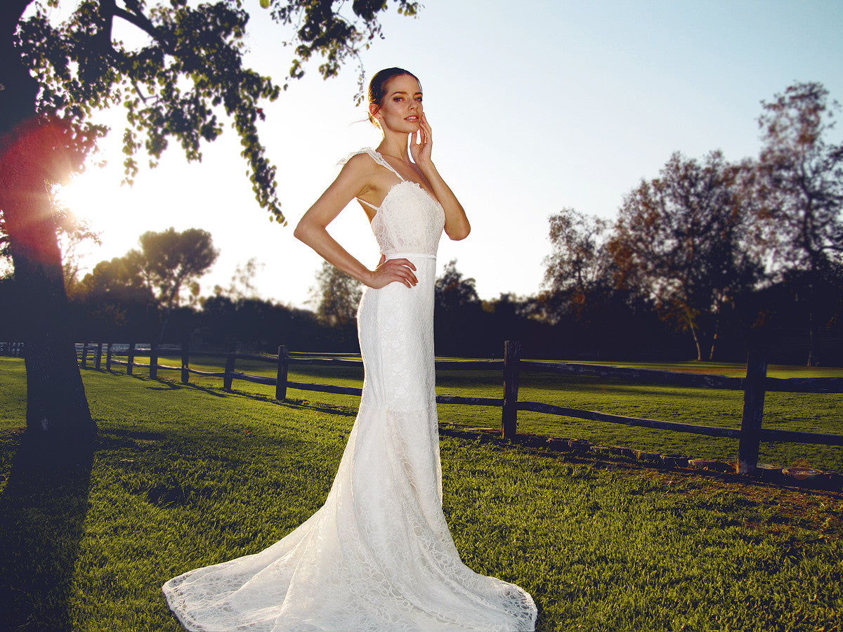Gardenia gown by Lauren Elaine Bridal, Made in the USA