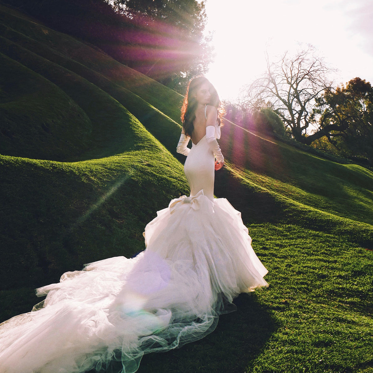 satin mermaid dress / louren ローレン（Lauren Elaine Cadeau  