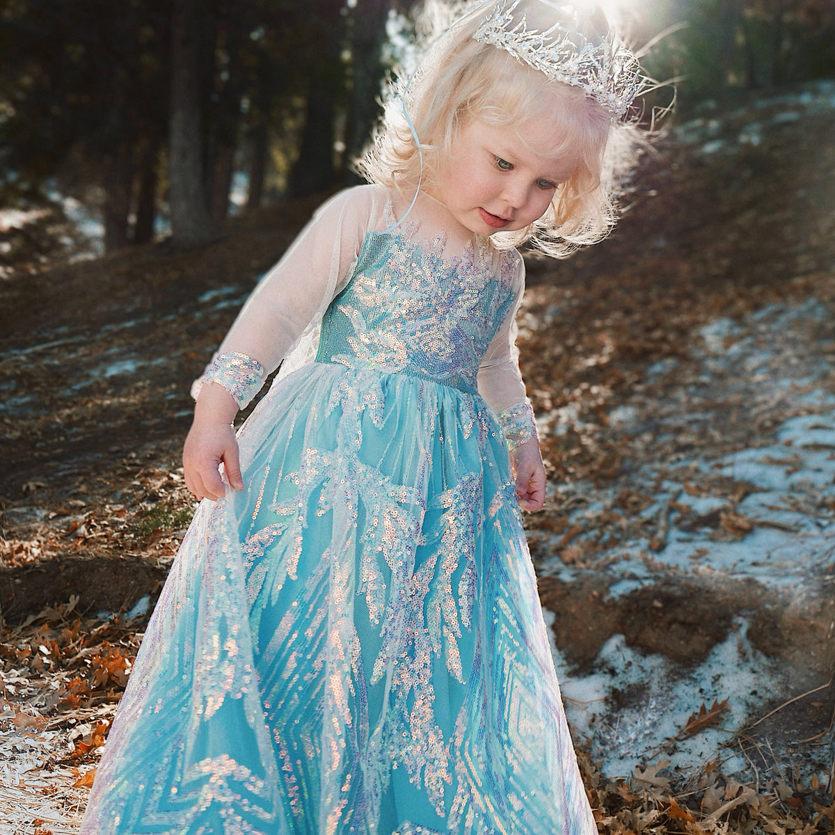 Lauren Elaine Snow Queen Princess Dress Snow Queen Blue (Pictured- Sold Out) / 3 Toddler Lauren Elaine Snow Queen Princess Dress Snow Queen Blue (Pictured- Sold Out) / 3 Toddler
