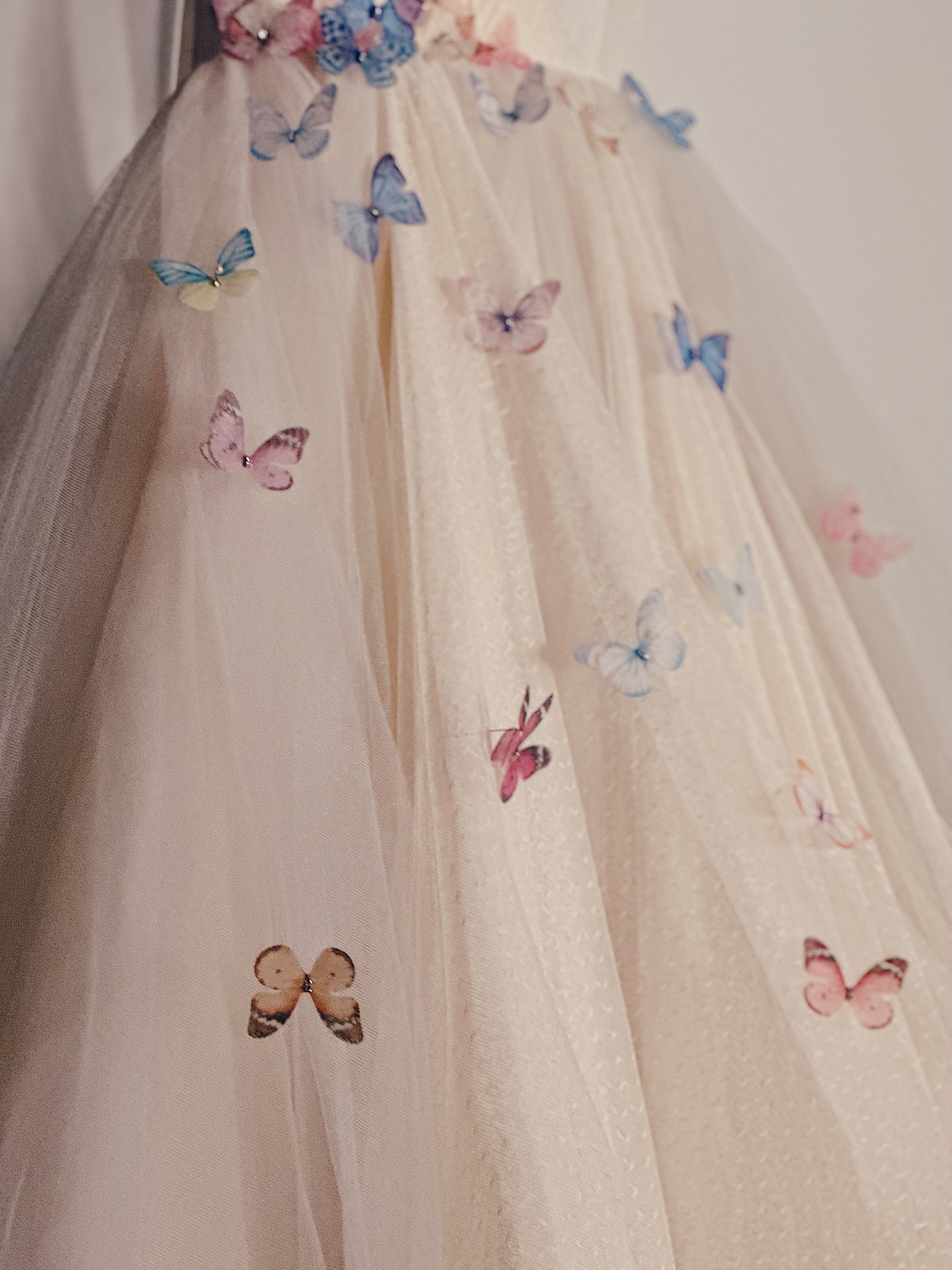  Bridal Rainbow Butterfly Detailing