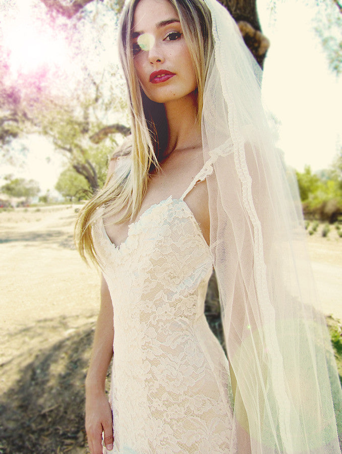 Aislin mermaid wedding gown by Lauren Elaine.