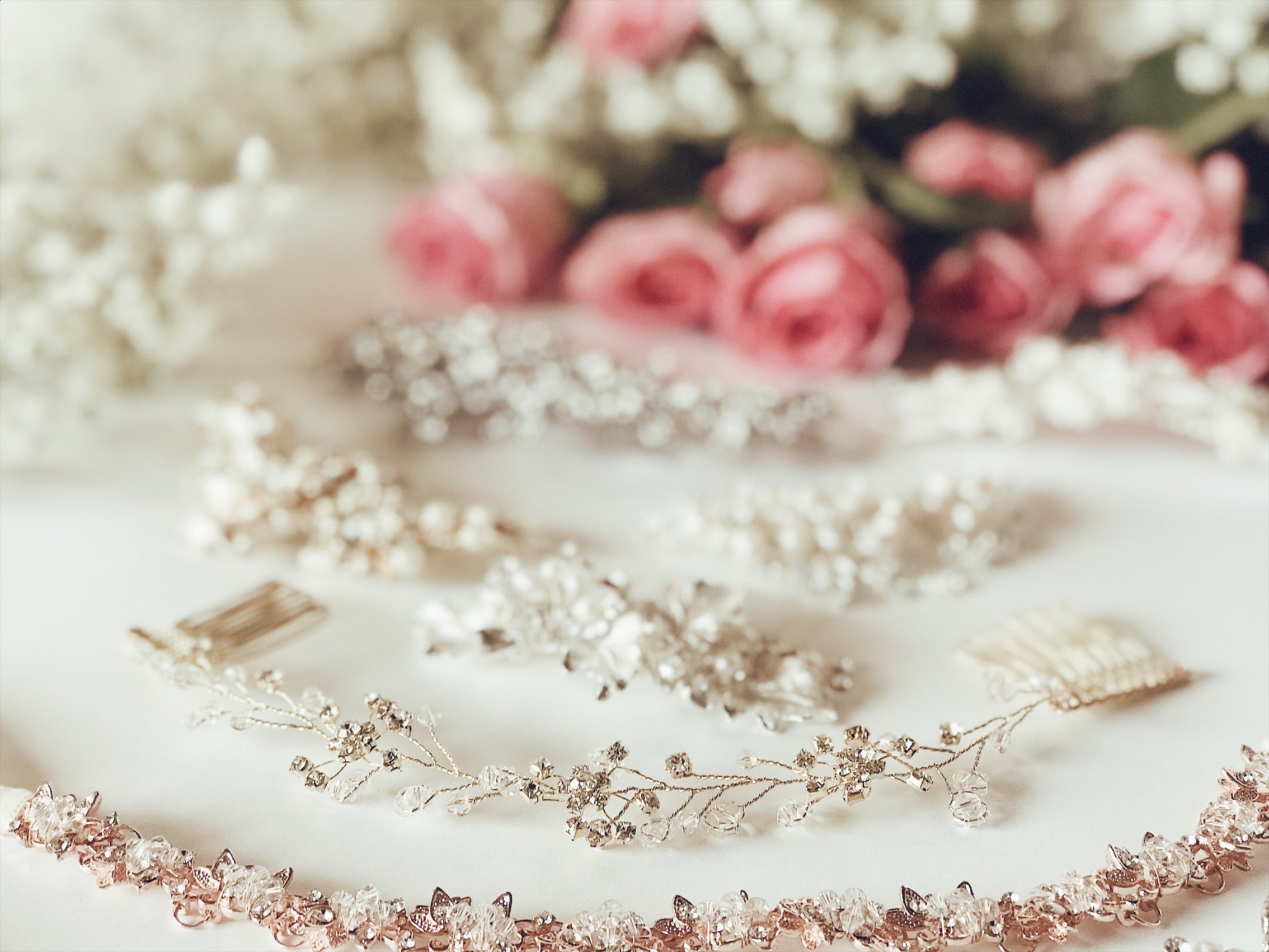 Lauren Elaine Bridal Curated Accessories Collection of hair combs and hair vines