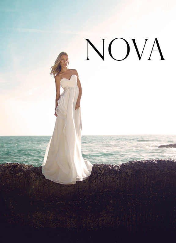 Nova gown by Lauren Elaine Bridal. Bohemian, ethereal bridal gown.
